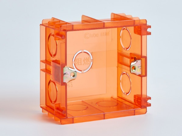 PVC红蓝透明86无缝式接线底盒 PVC红蓝透明86无缝式接线底盒