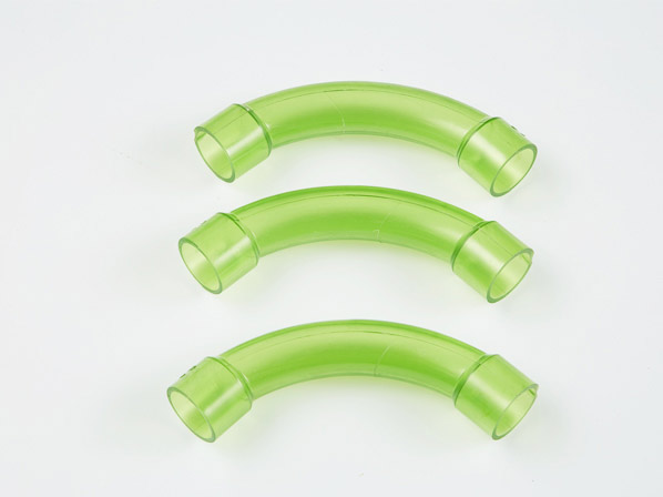 pvc90度上墙弯(新) 材通透明线管上墙弯